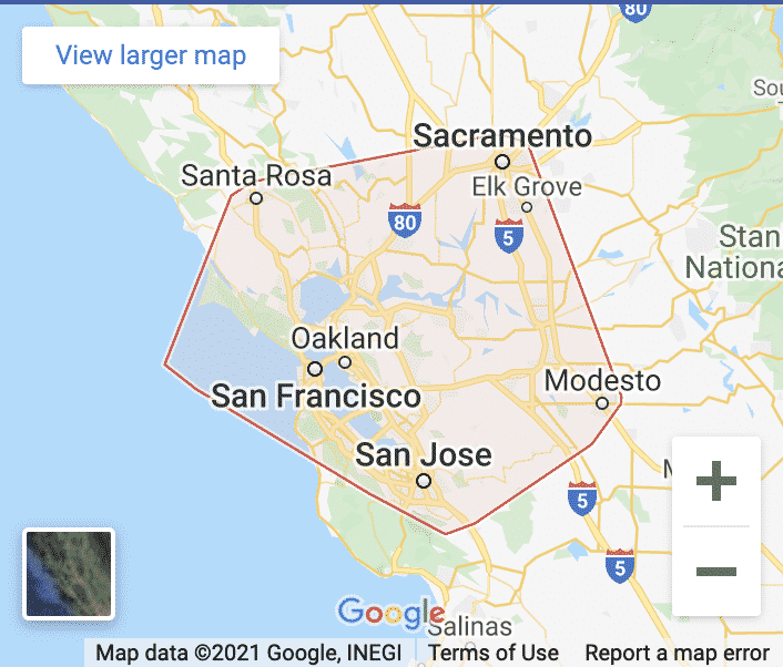 San Francisco and Sacramento