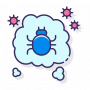 vector bed bug icon